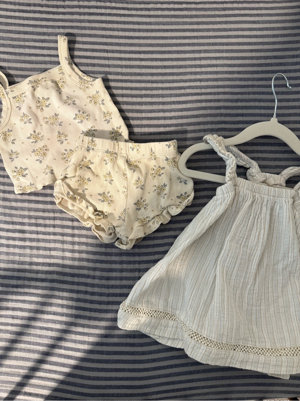 Quincy Mae Ruffled Tank Dress and Evie Set